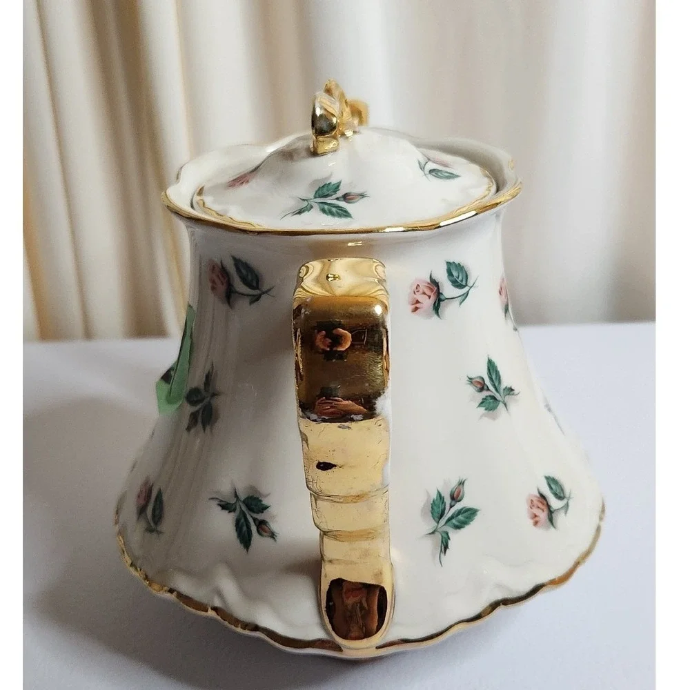 Dixon Art Studios 22 KT Gold Trimmed Teapot